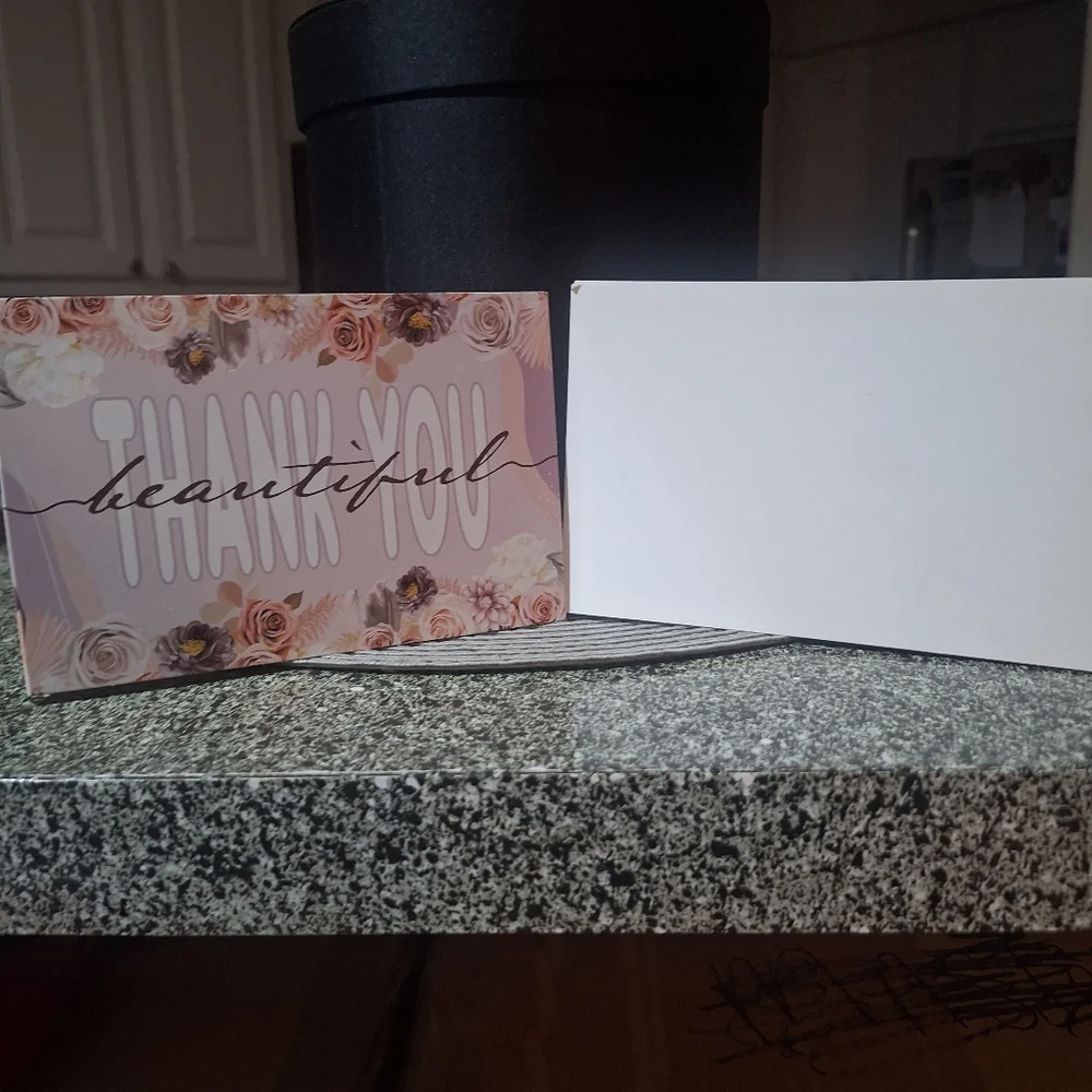 25ct. 4x6 Boho Floral Thank You Cards Bonus 3- Random Polymailers